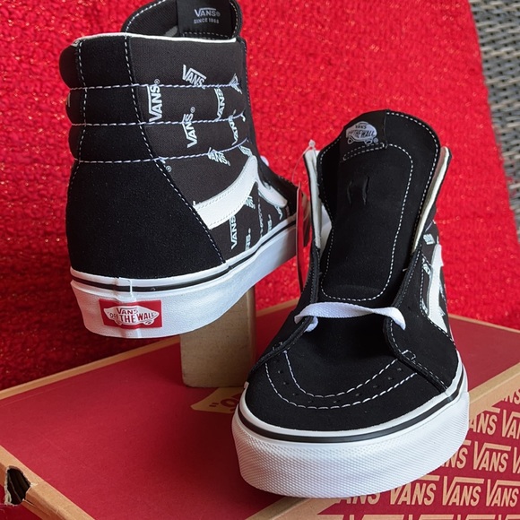 Vans Sk8-Hi Vans Black/True White MENS - Picture 10 of 16